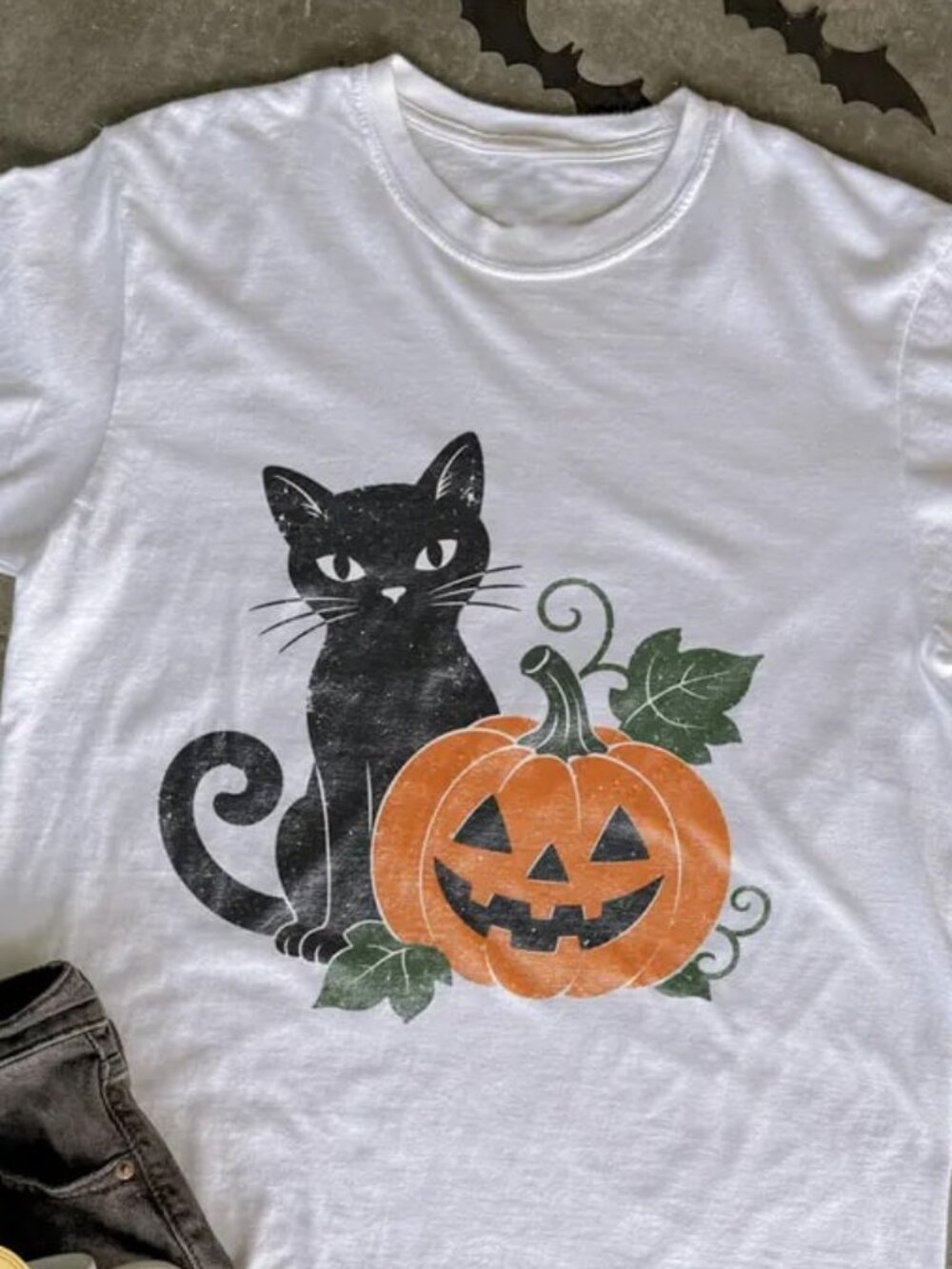 Cat And Pumpkin Halloween Shirt, Autumn Cat Tee, Halloween Gift
